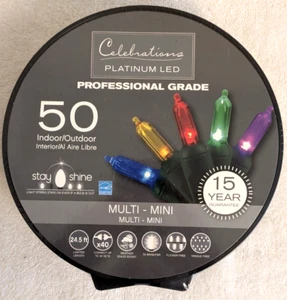 NUEVO Luces de Navidad Platino LED Multi-Mini Bombilla Interior Exterior Profesional - Imagen 1 de 3