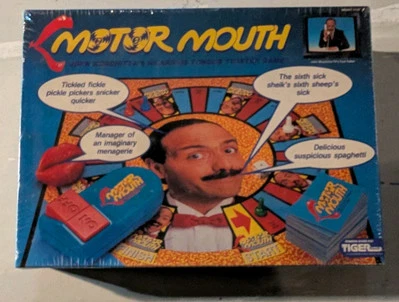 Motor Mouth Tongue Twister Game Tiger Games 1990 John Moschitta New Vintage - Image 1 of 2