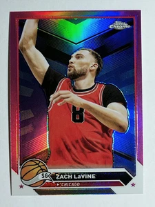 2023-24 Topps Chrome Pink Refractors #55 Zach LaVine - Picture 1 of 2