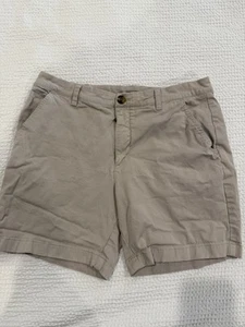 CHUBBIES 7" Regular Fit Stretch Cotton Khaki Flat Front Chino Shorts Sz 32 - Picture 1 of 5