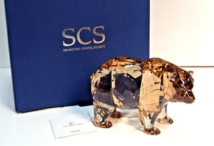 Swarovski Arcadia Amber Bear Crystal Society SCS Figurine Annual Ed 2017 5229215 - Picture 1 of 22