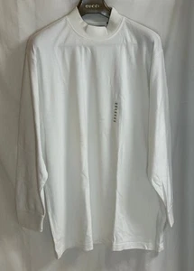 NWOT Greg Norman Men's 100% Cotton Mock Neck Long Sleeves Shirt - White - XXL - Picture 1 of 5
