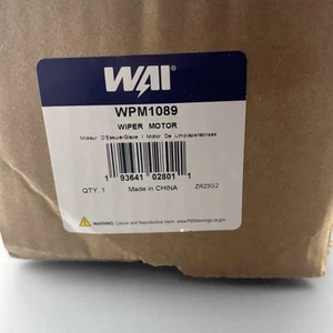 NEW Wiper Motor WPM1089 for GMC, Cadillac, Chevrolet - WPM 1089 - Picture 1 of 7