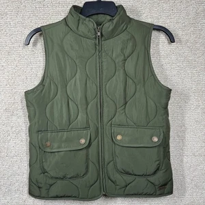 Natural Reflections Quilted Puffer Vest Women's Small Olive Green Cold Weather - Picture 1 of 9