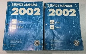 2002 Chevy Chevrolet Astro GMC Safari Service Repair Shop Manuals Volume 1 & 2 - Picture 1 of 3