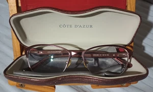 Cote D'azur/Europa CDA-234 Eyeglass Frames And Hard Sided Case - Picture 1 of 21