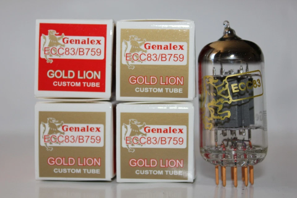 Tubos Quad Genalex Gold Lion ECC83 / B759 / 12AX7 combinados, ¡totalmente nuevos en caja! Foto 1 de 1