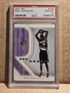 2001 SPx Zach Randolph #124 PSA 10 gemme ottime condizioni RC - Foto 1 di 2