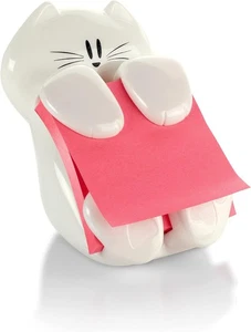 Post-it Pop-up Note Dispenser Cat Design 3x3 in 1 4.5" x 4.4", White - Picture 1 of 4