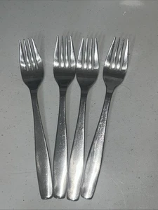 5er Set Gourmet Gedecke Anti-Stop Platz Satin Edelstahl Tafelgabeln 7 7/8 - Bild 1 von 5