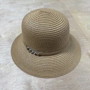 Magid Damen Einheitsgröße Hut Outdoor Strand Papier Stroh Sonnenschutz Beige Reise - Bild 1 von 14