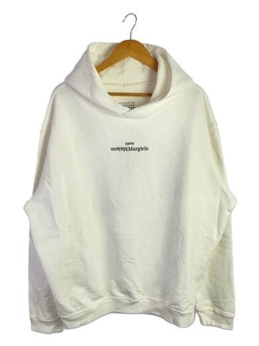 Maison Margiela Felpa con cappuccio in jersey 50 Cotone WHT Colore tinta unita S50GU0167 S25503
