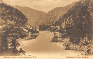 Cariboo Bridge, near Spuzzum, BC, Canada, Canadian Pacific Railway Postcard 1910 - Picture 1 of 1