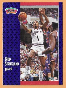 ROD STRICKLAND SAN ANTONIO SPURS #188 FLEER 1991 - Picture 1 of 2