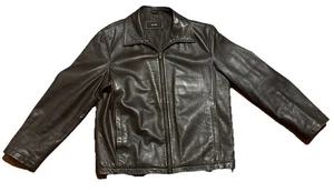 Vintage Herren Alfani Braun Leder Bomberjacke Medium - Bild 1 von 16