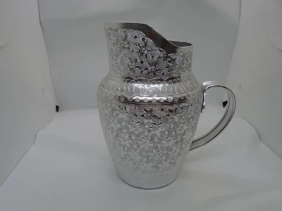 Jarro de água de alumínio 1,5 L padrão tailandês design tradicional antigo leve - Imagem 1 de 3