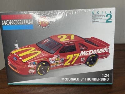 Monograma 2442 escala 1/24 McDonald's Ford Thunderbird #27 kit plástico modelo coche Foto 1 de 4