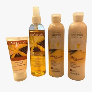 Vintage Avon Naturals Vanille Körperpflege Set Lotion Spray Handgel Auslaufmodell - Bild 1 von 11