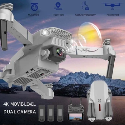 Mini Faltbar WiFi FPV Drohne Mit 4K-HD Neu Kamera Selfie RC Quadrocopter Drone - Bild 1 von 4