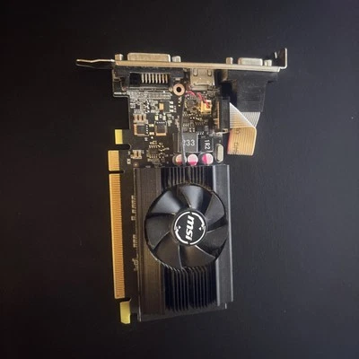 Tarjeta de gráficos MSI GeForce GT 710 2 GB DDR3 (GT 710 2GD3 LP) Foto 1 de 3