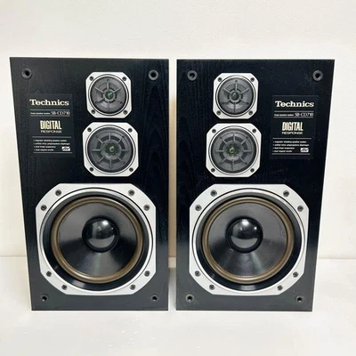 Par de altavoces de 3 vías Technics SB-CD710 - Raro, totalmente funcional, hecho en Japón Foto 1 de 4
