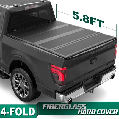 Hard Truck Bed Tonneau Cover For 2010-2018 Ram 2500/3500 09-24 1500 w/ 5.8FT Bed Foto 1 de 4