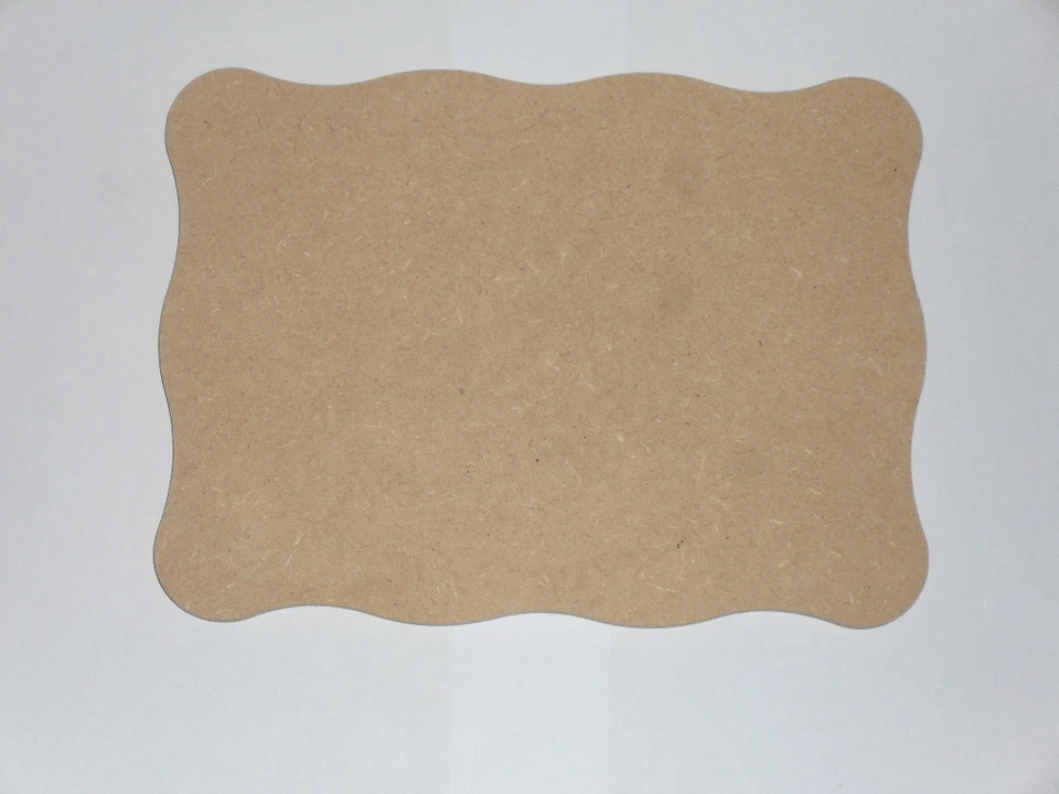 plaque de porte en MDF à peindre ou à décorer (taille:19X13cm, épaisseur:6mm)