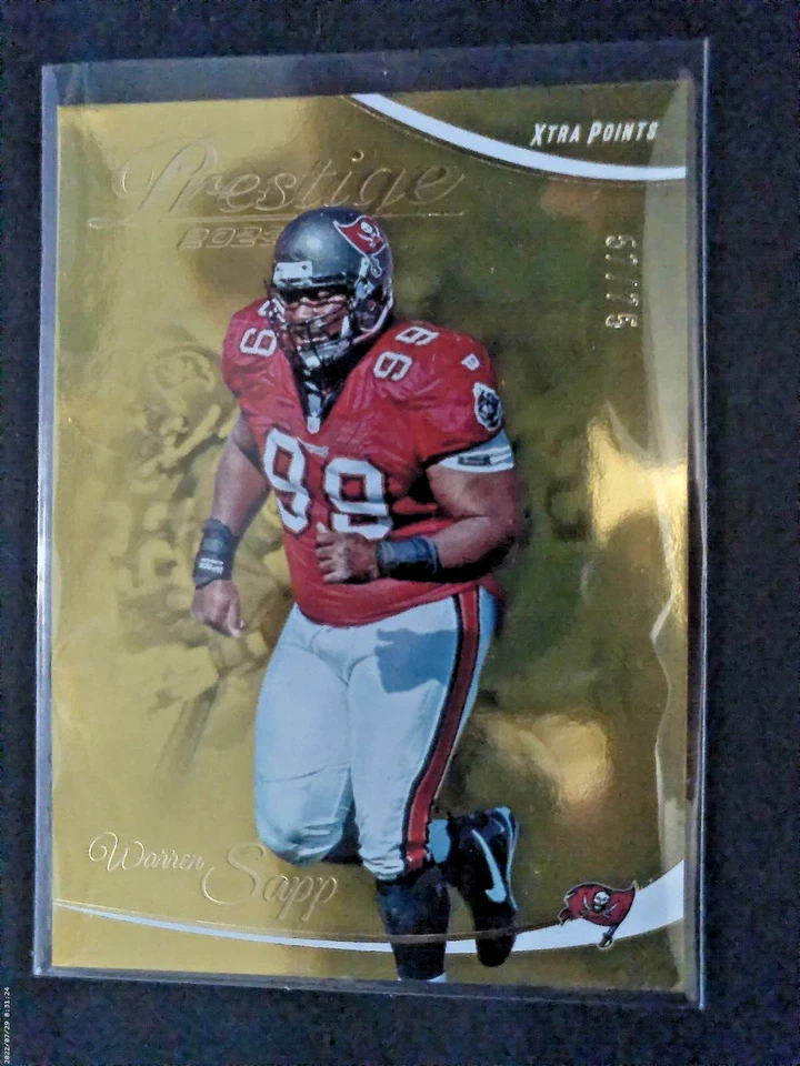 2023 Panini Prestige Xtra Points GOLD FOIL WARREN SAPP 57/75 PALIINFROME! - Image 1 of 2