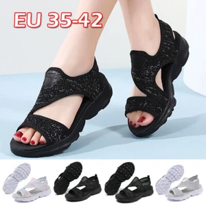 Moda Para mujeres Zapatos Antideslizantes Sandalias Malla Transpirables Sin Cordones Mamá Zapatos - Imagen 1 de 54