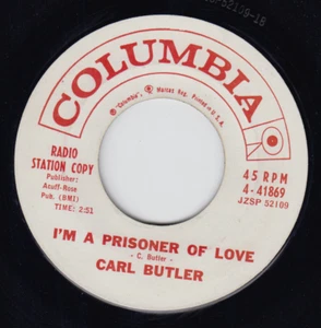 Carl Butler 7” I'm A Prisoner Of Love / For The First Time" Columbia 41869, NM - Bild 1 von 1