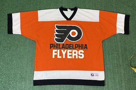 Vintage 90s Philadelphia Flyers Logo 7 Jersey XL NHL Cover