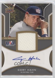 2009 Upper Deck Signature Stars USA Prospects Jerseys /399 Cory Hahn Auto