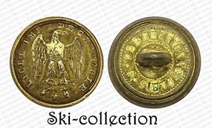 Bouton LYCÉE IMPÉRIAL DE GRENOBLE (1852-1870) Napoléon III°. 15 mm - Picture 1 of 2