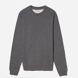 EVERLANE Men’s The Track Crewneck Sweatshirt Gray NWT Sz Medium Athletic - Picture 1 of 10