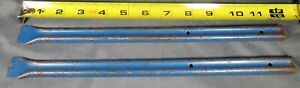 TWO 12" STEEL LOADING RAMPS FOR AUTO TRANSPORT / CAR CARRIER--MARX?