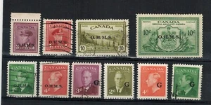 CANADÁ PEQUEÑO GRUPO DE REVERSO USADO EN UNA TARJETA DE STOCK - Imagen 1 de 1