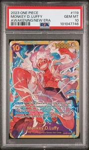 2023 ONE PIECE OP05-AWAKENING OF THE NEW ERA #119 MONKEY D. LUFFY PSA 10 - Imagen 1 de 2