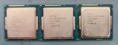 Lote de 3 procesadores Intel 4ta generación Core i3 (2) i3-4130 SR1NP (1) i3-4150 SR1PJ Foto 1 de 2