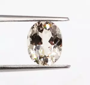 8,5x7 mm Pfirsich Morganit, Stein oval Morganit Edelstein, 1,75 ct Ring Edelsteine - Bild 1 von 7