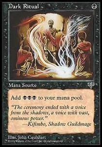 *MRM* FR/VF Dark ritual ( messe noire ) MTG MIR - Picture 1 of 1