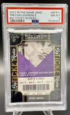 2022 Trevor Lawrence Leaf In The Game Used Sports Big Ticket Rookies PSA 8 POP 1