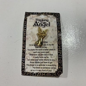 Thinking of You Angel I Love You Badge Pin - Picture 1 of 4