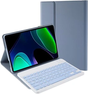 Custodia Cover e Tastiera Bluetooth Per Xiaomi Redmi Pad 6 2023 11’’ Blu USB-C - Foto 1 di 8
