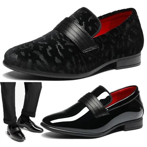 Boys Youth Oxford Shoes Classic Dress Shoes Church Wedding Loafers - Picture 1 of 13