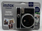Fujifilm Instax Mini 40 Instant Film Camera Bundle Black -BRAND NEW