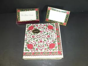 Entertaining with Caspari Paper Napkins Red Flowers & Place Cards - Foto 1 di 4