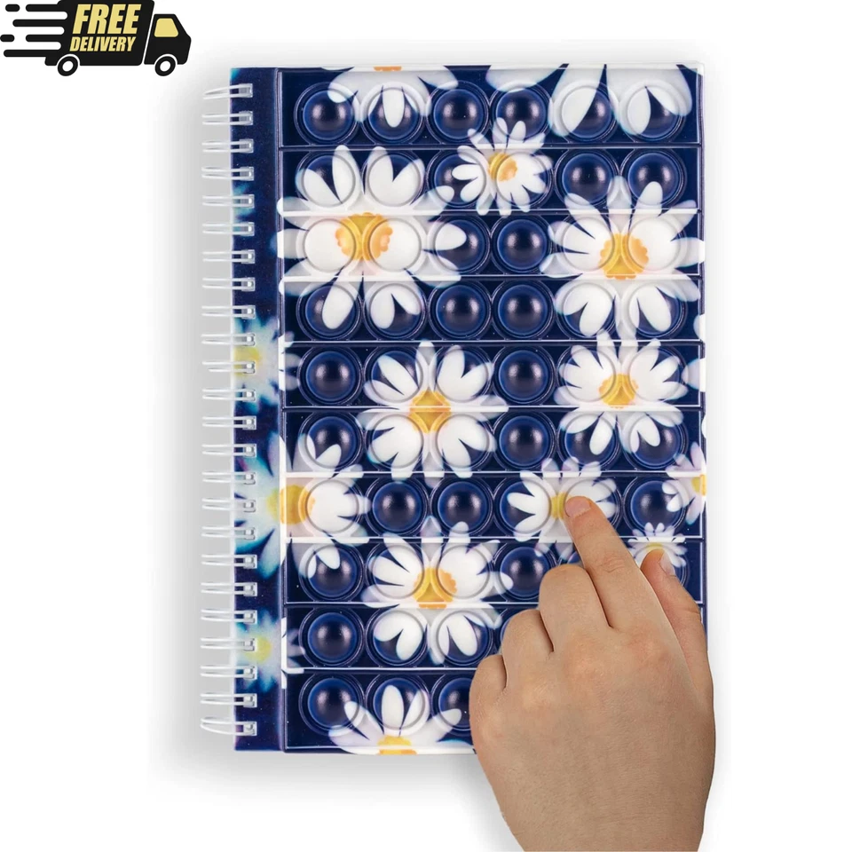 Cuaderno Pop It ZETOPI para niñas útiles escolares - Cuaderno espiral inquieto - PACK DE 5 Foto 1 de 4