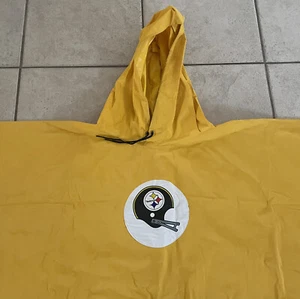 VINTAGE Football anni '70 PITTSBURGH STEELERS Tre fiumi venduto poncho pioggia ingranaggio - Foto 1 di 9