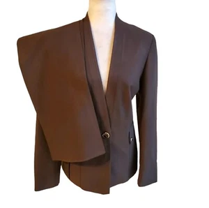 John Meyer Collection Women 2 PC Brown Polyester Pants Suit Size 10 - Picture 1 of 10