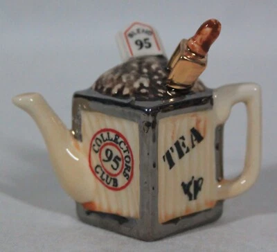 EXTREMELY RARE! 1995 CARDEW COLLECTOR CLUB TINY TEA SCOOP TEAPOT 2" TALL NEW - Image 1 of 4
